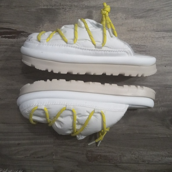 UGG Spaceslider Tech Slide White Slippers - Women's Size 9 - Picture 7 of 15